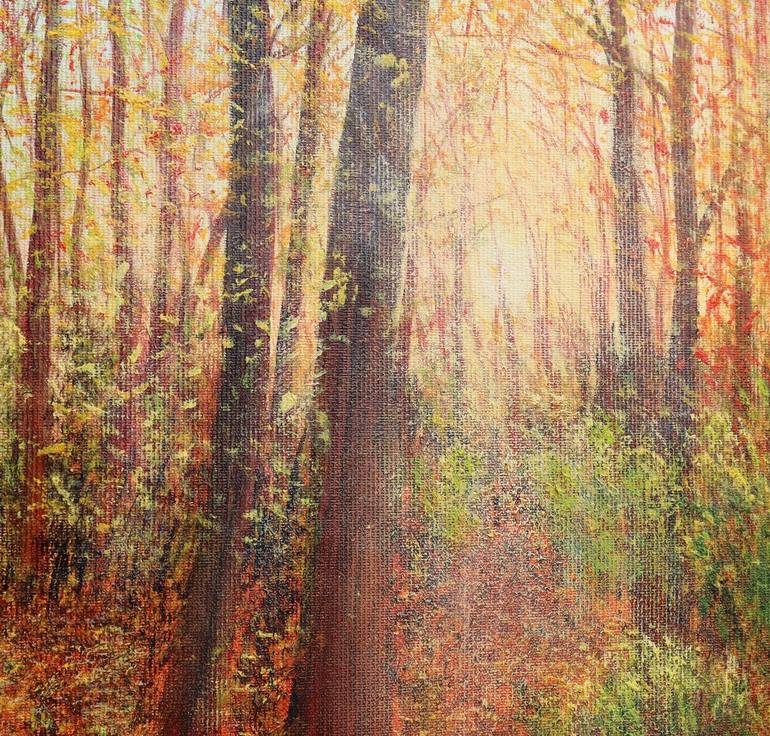 Original Photorealism Nature Painting by Ludmilla Ukrow