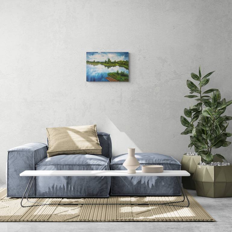 Original Impressionism Nature Painting by Ludmilla Ukrow