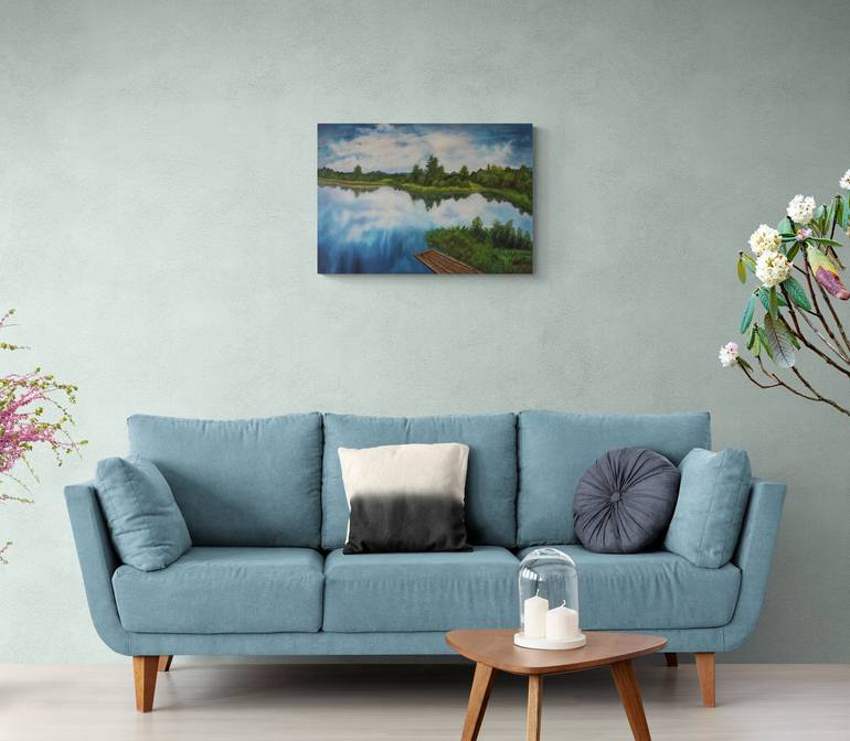 Original Impressionism Nature Painting by Ludmilla Ukrow