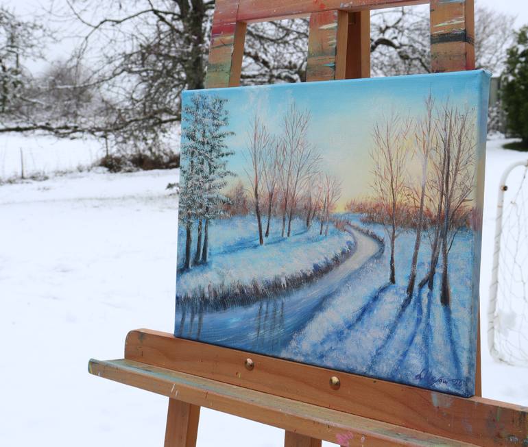 Original Impressionism Landscape Painting by Ludmilla Ukrow