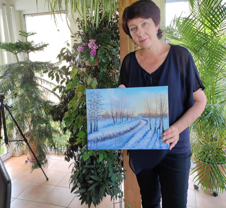Original Impressionism Landscape Painting by Ludmilla Ukrow