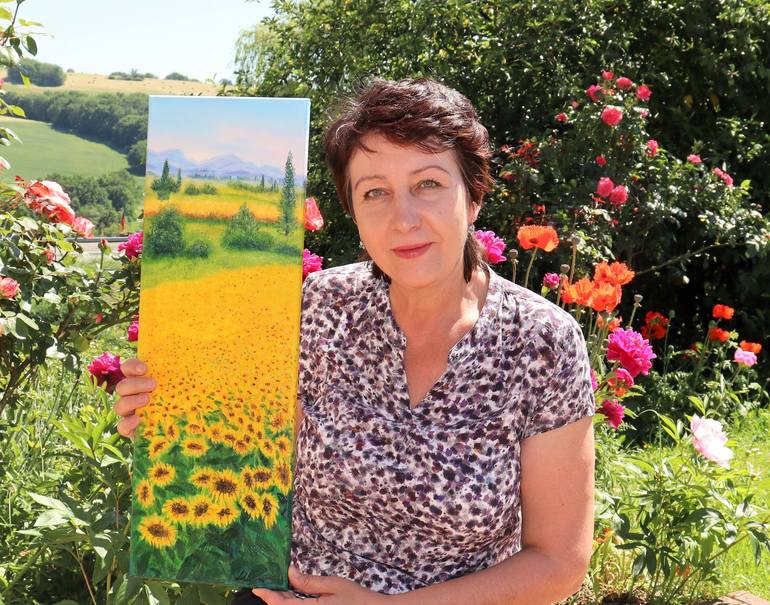 Original Impressionism Landscape Painting by Ludmilla Ukrow