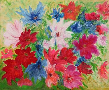 Print of Fine Art Floral Paintings by Ludmilla Ukrow