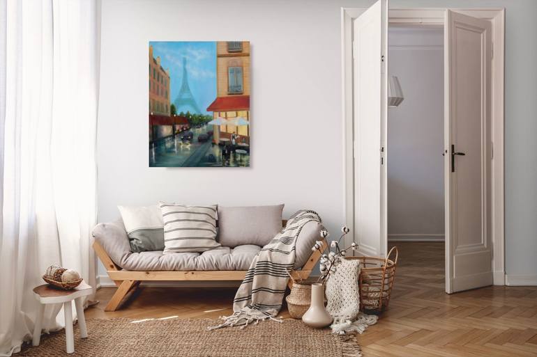 Original Conceptual Cities Painting by Ludmilla Ukrow