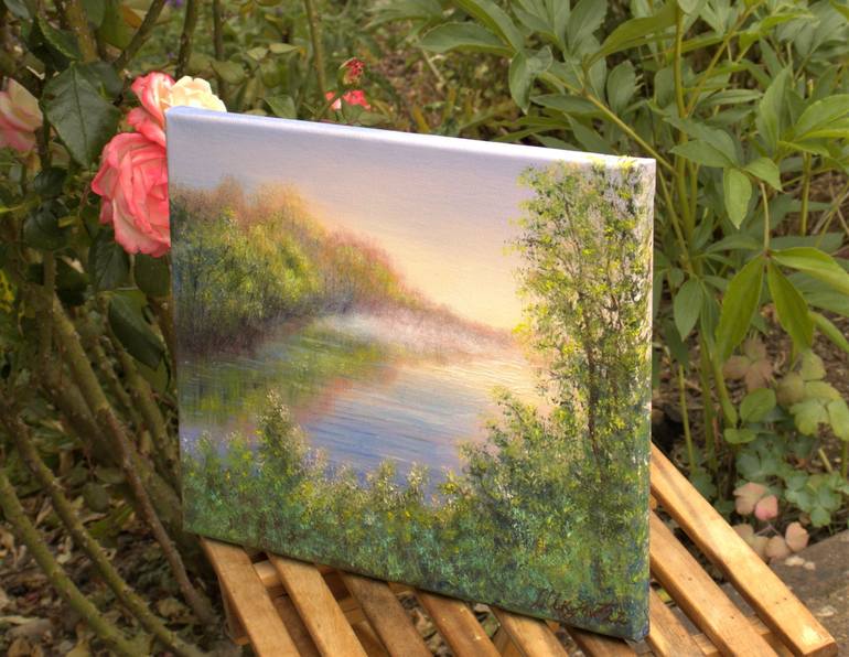Original Impressionism Landscape Painting by Ludmilla Ukrow