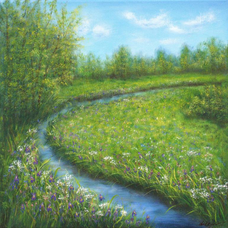 Print of Fine Art Landscape Paintings by Ludmilla Ukrow
