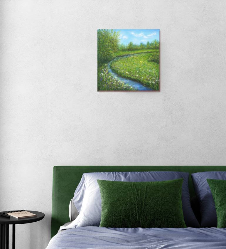 Original Impressionism Landscape Painting by Ludmilla Ukrow