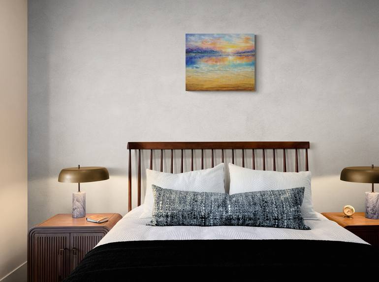 Original Abstract Seascape Painting by Ludmilla Ukrow