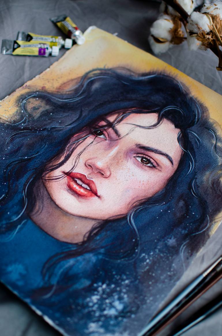 Original Impressionism Women Painting by Alice Tretyakova