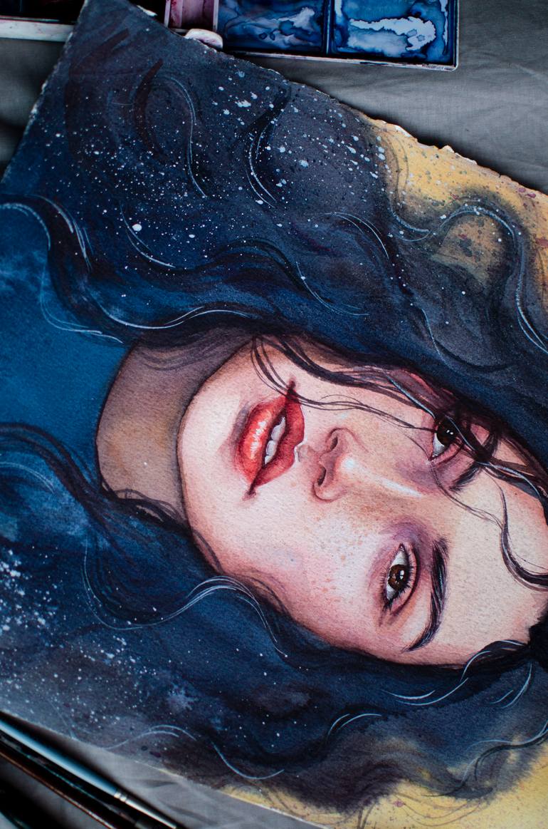 Original Impressionism Women Painting by Alice Tretyakova