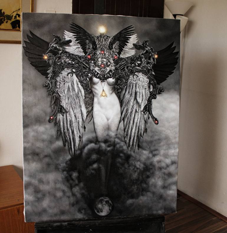 Original Figurative Fantasy Painting by Milan Stepovic
