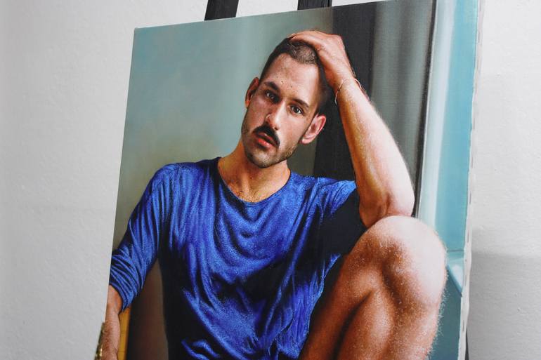 Original Figurative Men Painting by Milan Stepovic