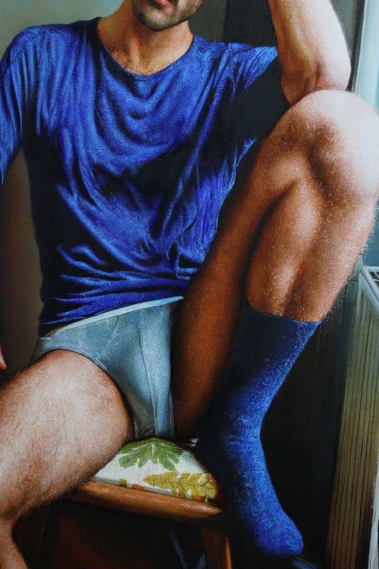 Original Figurative Men Painting by Milan Stepovic