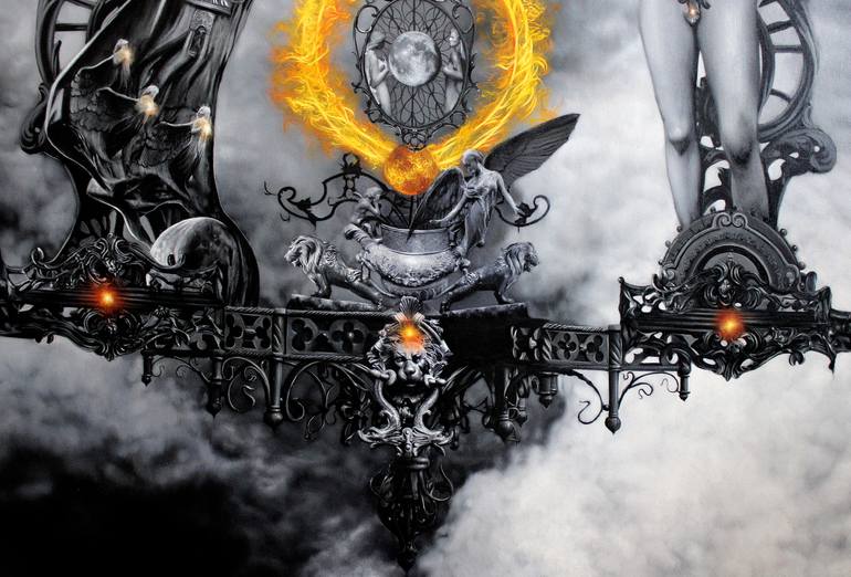 Original Figurative Fantasy Painting by Milan Stepovic
