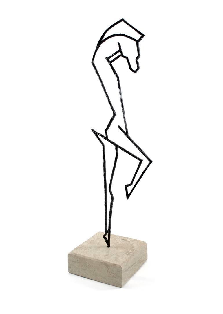 Original Abstract Horse Sculpture by Stavros Konidaris