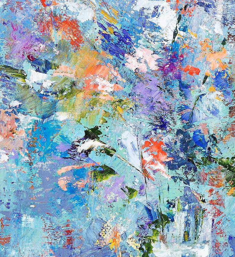 Original Abstract Expressionism Floral Painting by Irina Limanova