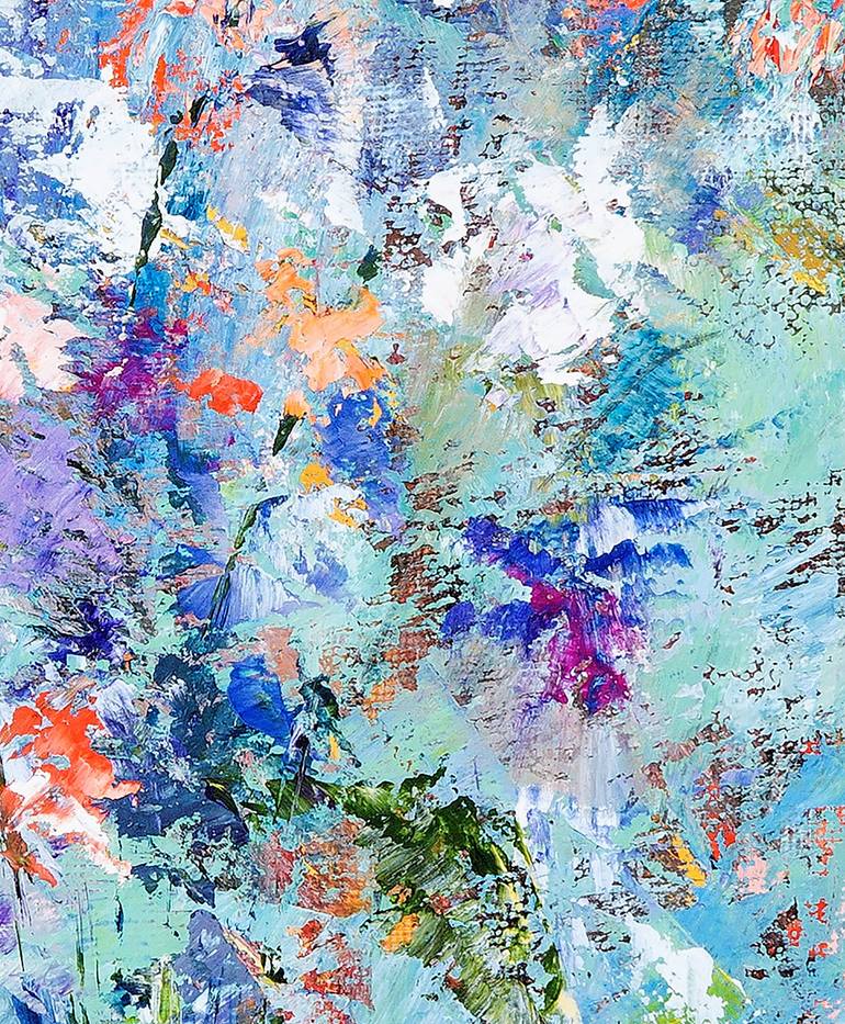 Original Abstract Expressionism Floral Painting by Irina Limanova