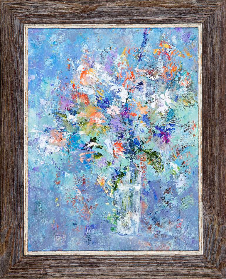 Original Abstract Expressionism Floral Painting by Irina Limanova