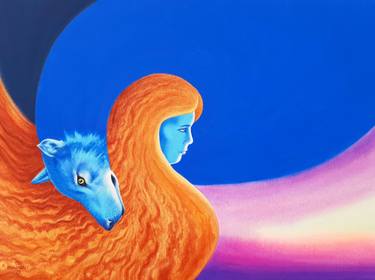 Original Figurative Animal Painting by Josef Prajapati