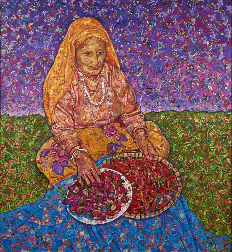 Original Figurative People Paintings by Elaine Fleck