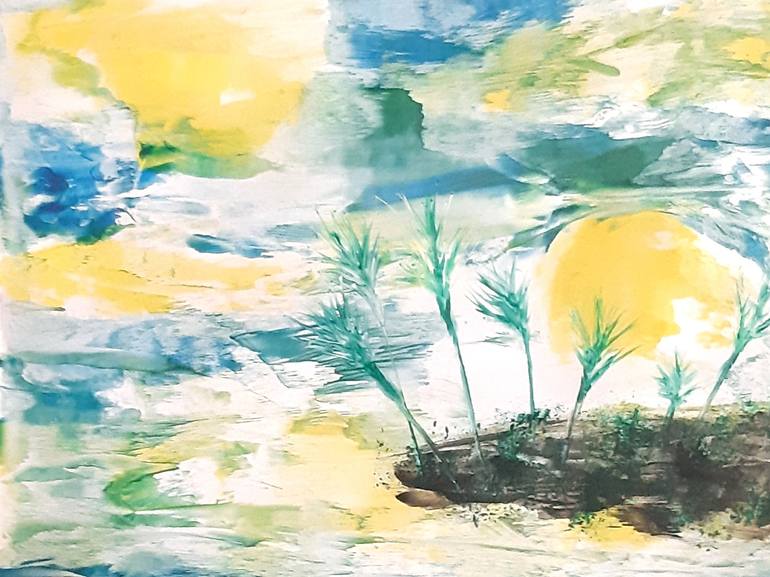 Original Abstract Seascape Painting by Vera Polyachenko