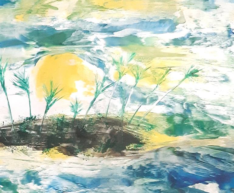 Original Abstract Seascape Painting by Vera Polyachenko