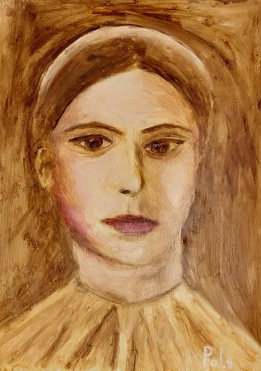 Original Portrait Painting by Vera Polyachenko