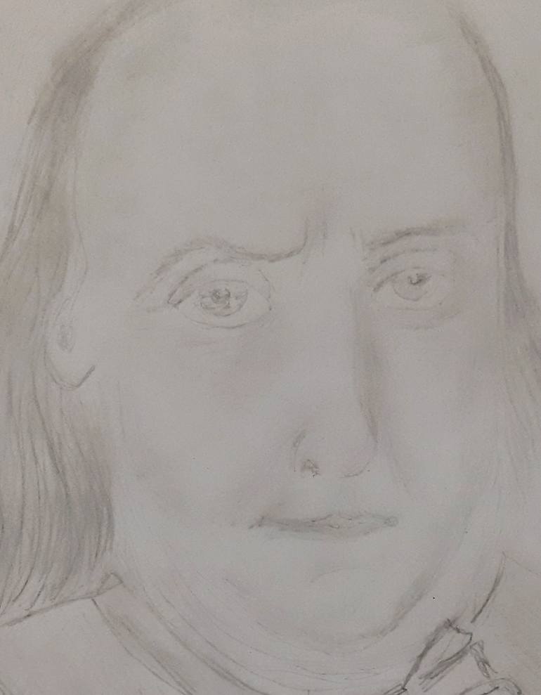 Original Portraiture Politics Drawing by Vera Polyachenko