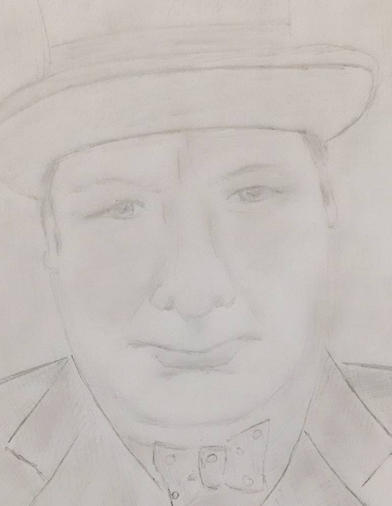 Original Portraiture Politics Drawing by Vera Polyachenko