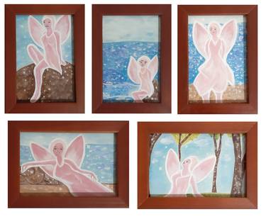 Fairy Collection (oil painting on framed paper) thumb
