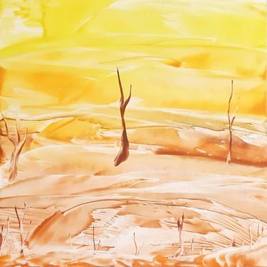 Calm environment (original hot wax painting on paper) thumb