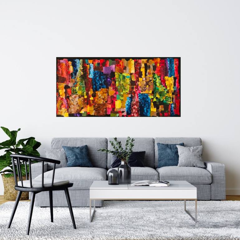 Original Abstract Painting by Salome Chelidze Wilson