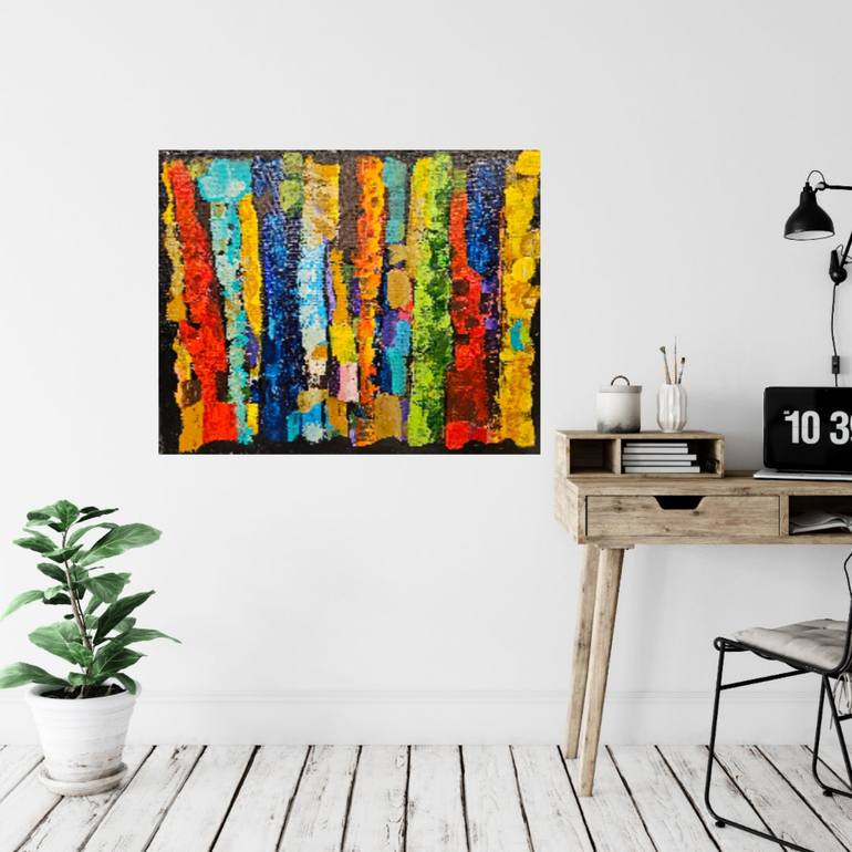 Original Abstract Painting by Salome Chelidze Wilson