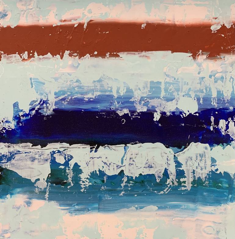 Original Water Painting by Sheri Nelson | Abstract Art on Wood | Sets