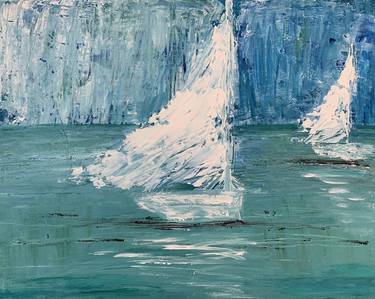 Print of Abstract Boat Paintings by Sheri Nelson