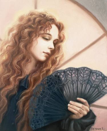 Original Art Deco Women Painting by Elena Petryk