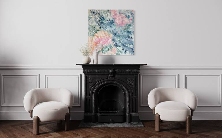 Original Abstract Expressionism Abstract Painting by Louise Hiley