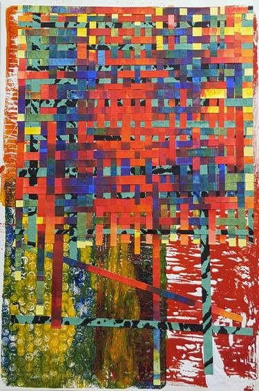 Original Abstract Collage by Maie Yanni