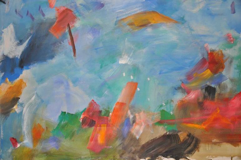 Original Abstract Expressionism Abstract Painting by Richard Kattman