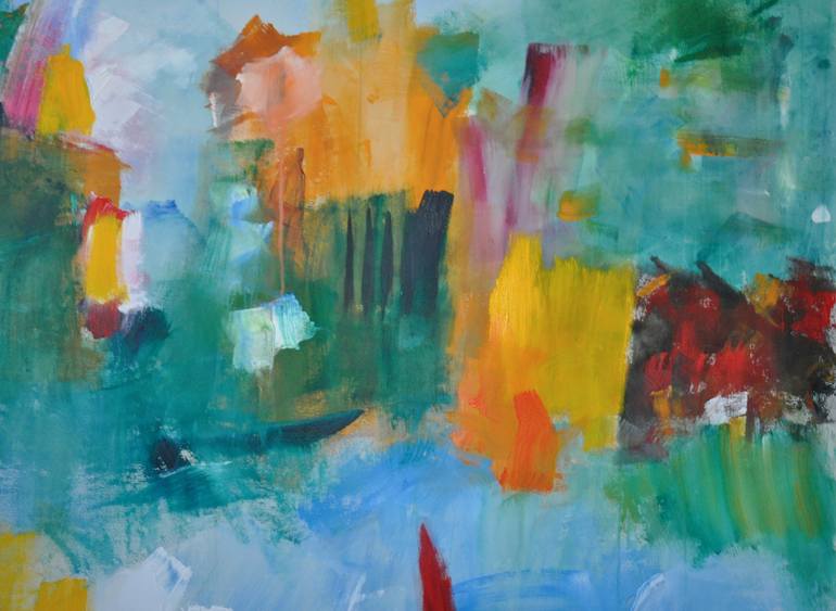 Original Abstract Expressionism Abstract Painting by Richard Kattman