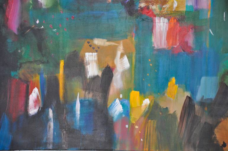 Original Abstract Expressionism Abstract Painting by Richard Kattman