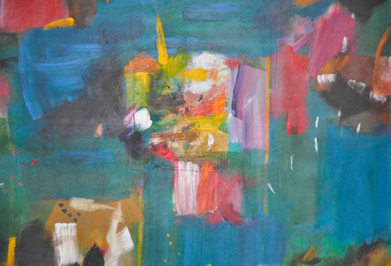 Original Abstract Expressionism Abstract Painting by Richard Kattman