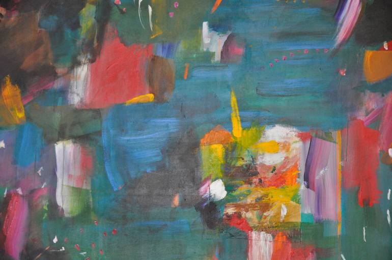 Original Abstract Expressionism Abstract Painting by Richard Kattman