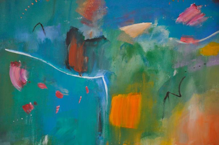 Original Abstract Expressionism Abstract Painting by Richard Kattman