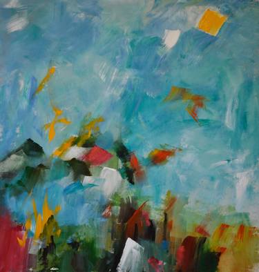 Original Abstract Expressionism Abstract Painting by Richard Kattman