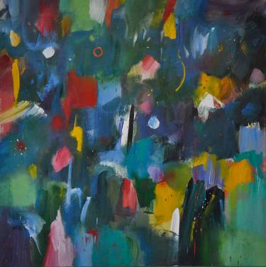 Original Abstract Expressionism Abstract Painting by Richard Kattman