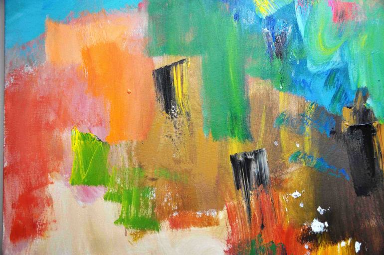 Original Abstract Expressionism Abstract Painting by Richard Kattman