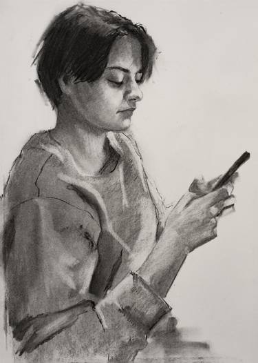 Original Portraiture Portrait Drawings by Anastassiya Murashova