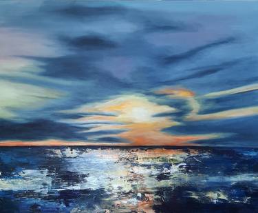 Original Abstract Expressionism Seascape Paintings by Sharon MacLaren