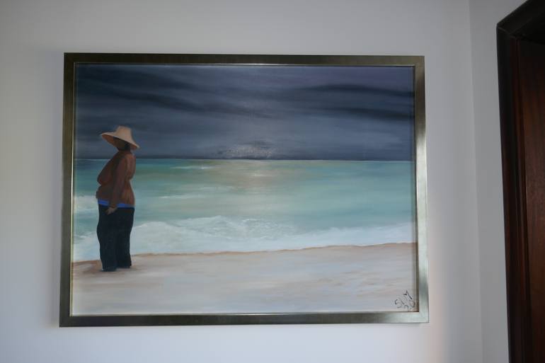 Original Impressionism Beach Painting by Sharon MacLaren